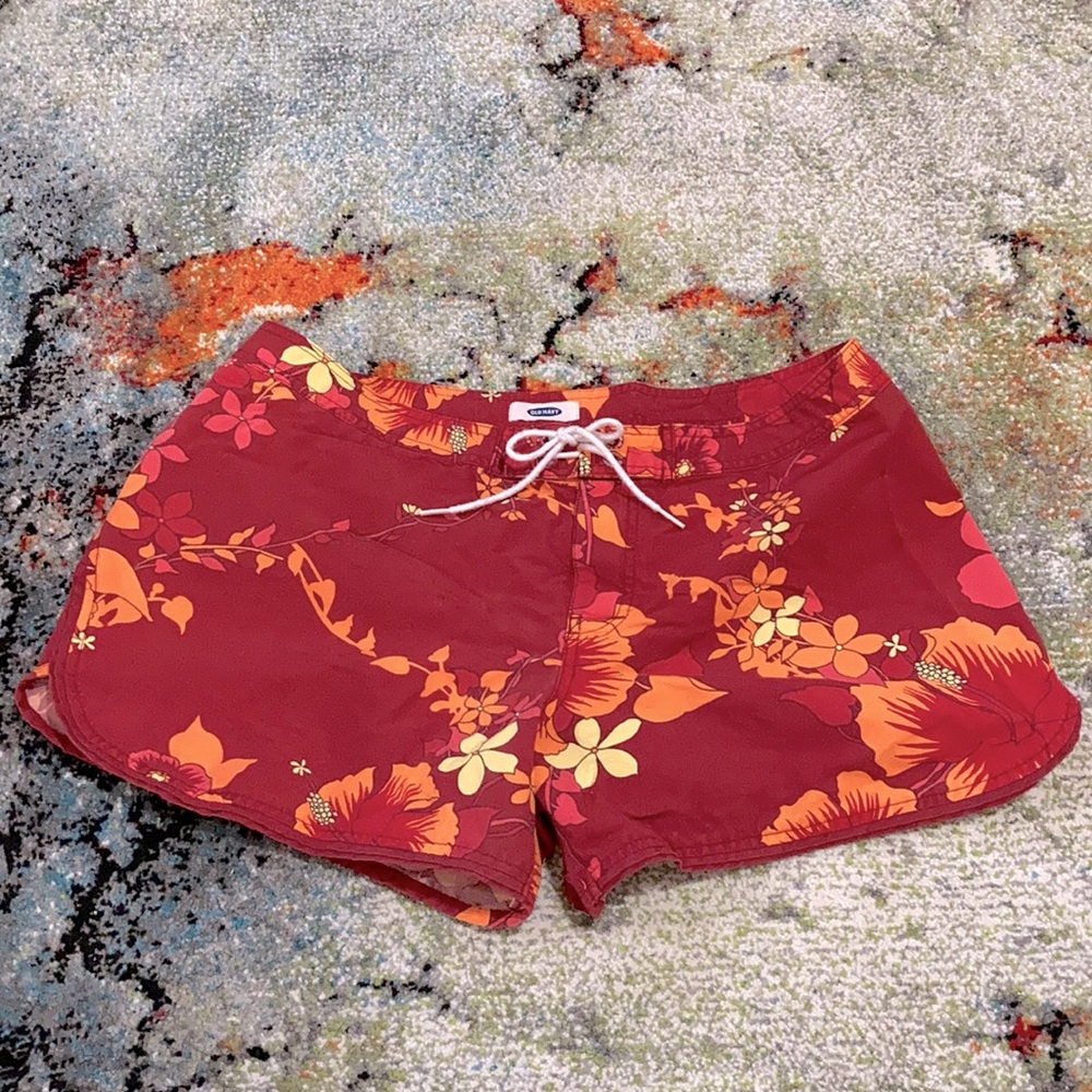 OLD NAVY Swim Trunks or Cover-Up Tropical Size 16